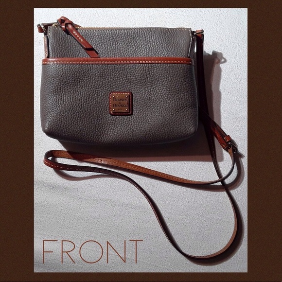 dooney & bourke pebble grain ginger pouchette shoulder bag